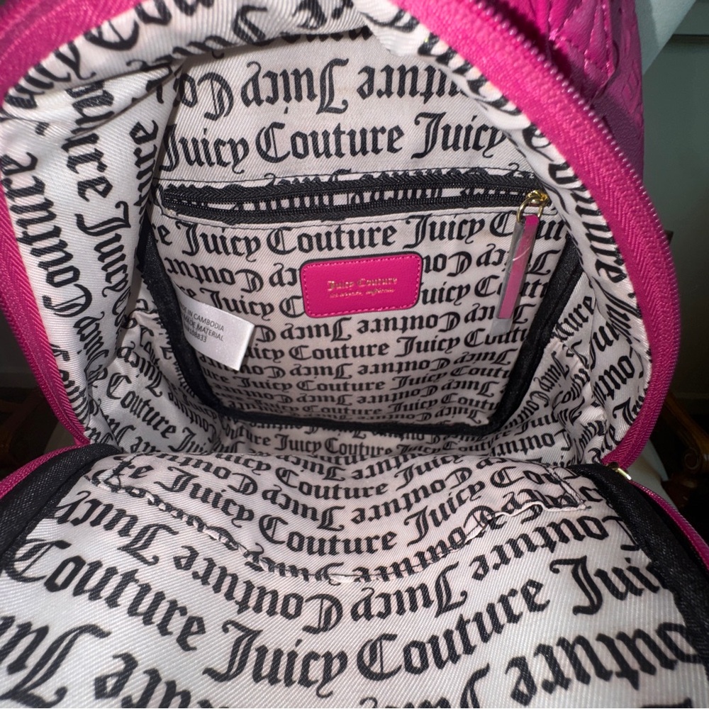 Juicy Couture Pink Backpack & Pouch - Picture 6 of 9